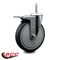 Service Caster 6 Inch Thermoplastic  Rubber Wheel Swivel 58 Inch Threaded Stem Caster Total Lock Brake SCC SCC-TSTTL20S614-TPRB-58212 - alternate 4